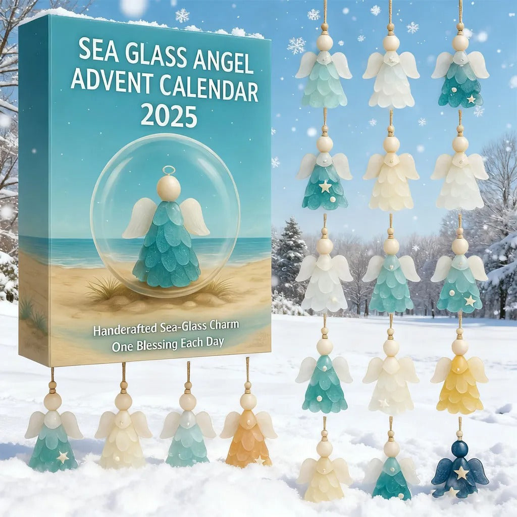 🌊Sea Glass Angel Advent Calendar 2026 – 24 Blessings to Brighten Your Season