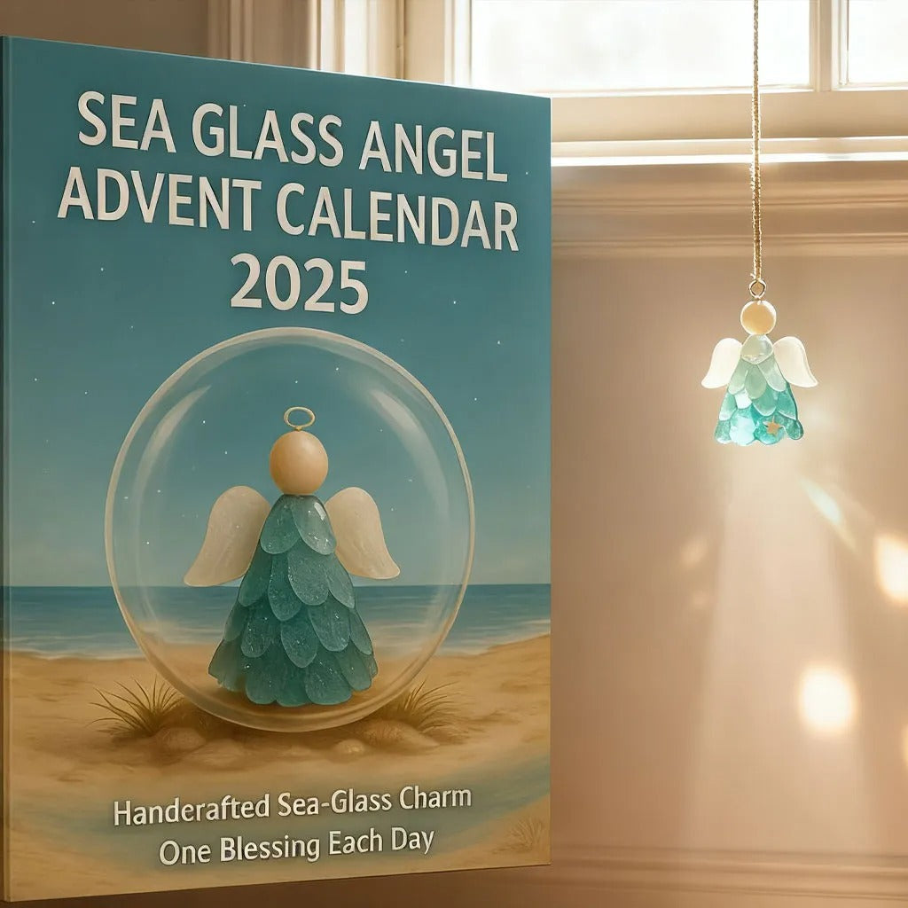 🌊Sea Glass Angel Advent Calendar 2026 – 24 Blessings to Brighten Your Season